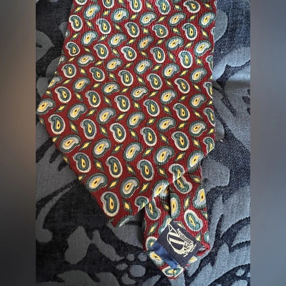 Vintage 2000s Nautical Paisley Men's Tie